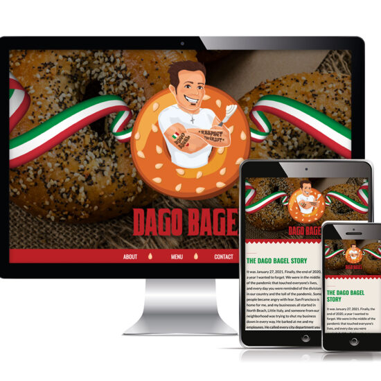 Dago Bagel - web design