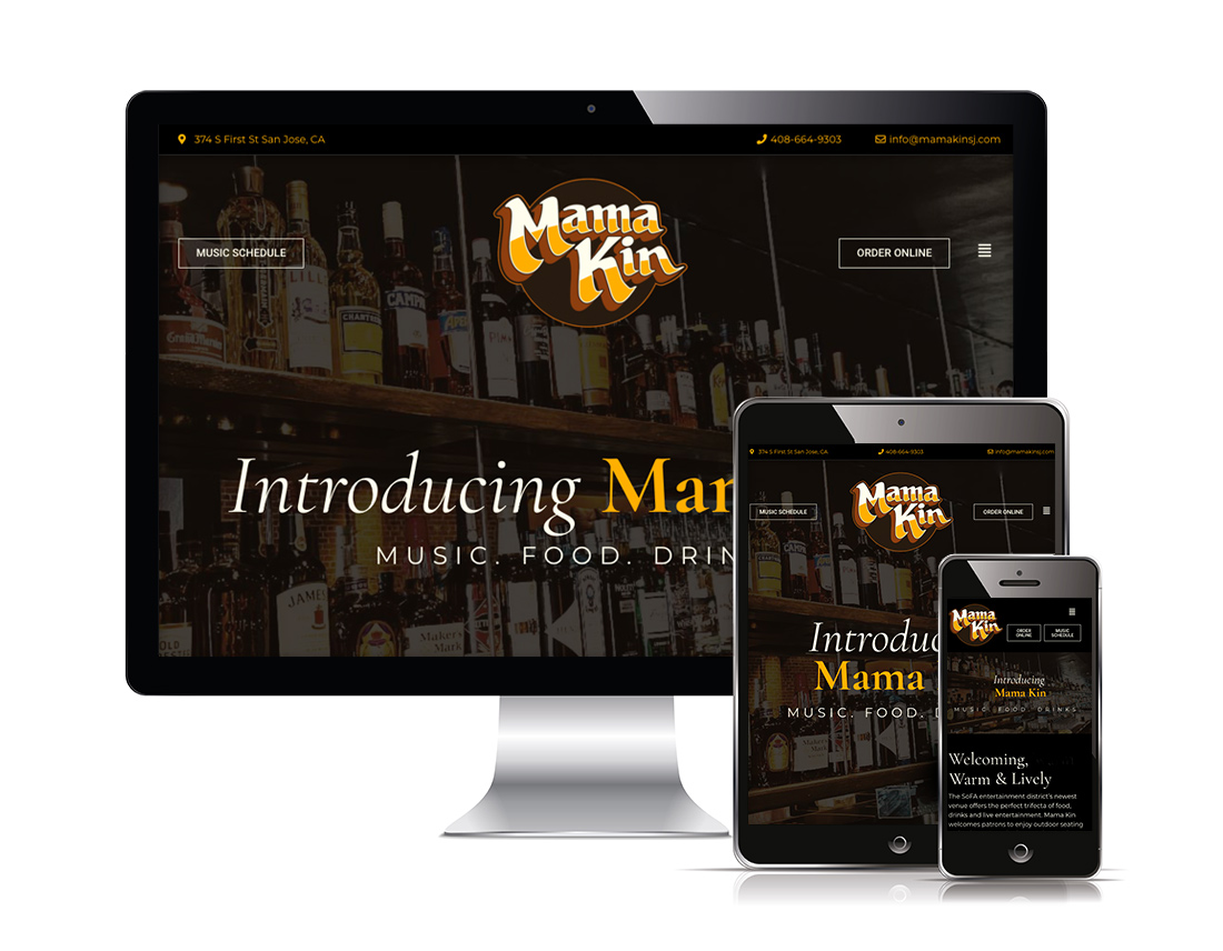 Mama Kin SJ - web design