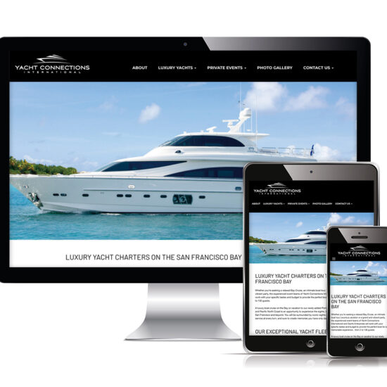 Yacht Connections International - web design
