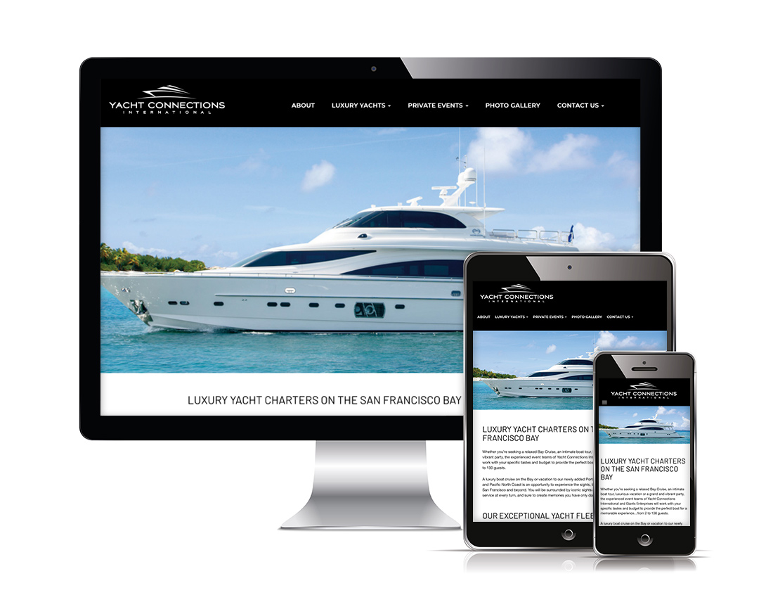 Yacht Connections International - web design